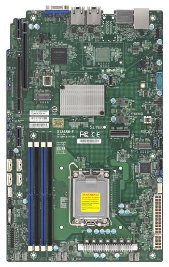 X13SAW-F R680E, LGA1700(V0), WIO, 2×2,5GbE, 4DDR5-4400, 2M.2, 4sATA, 2MCIO, 2×DP,IPMI, retail